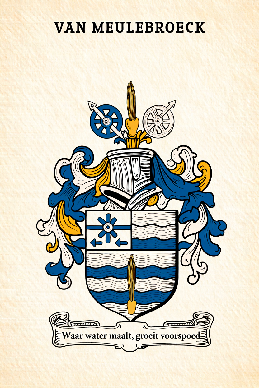 Familiewapen van de achternaam VAN MEULEBROECK