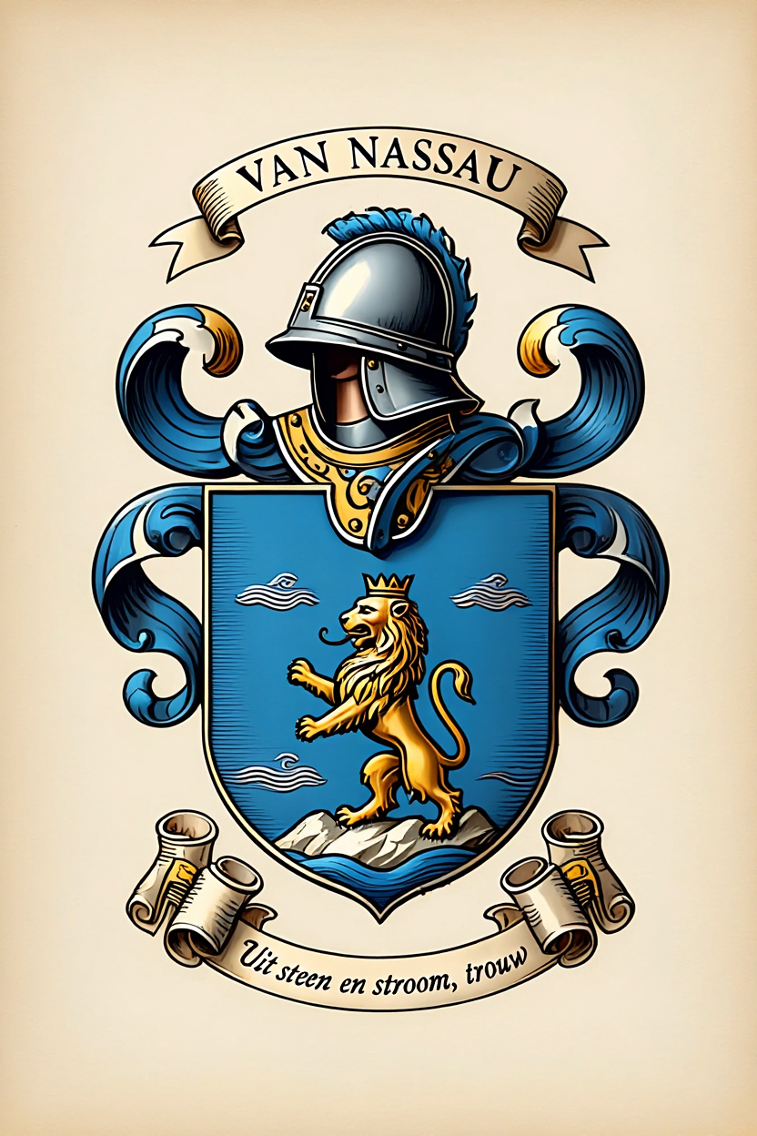 Familiewapen van de achternaam VAN NASSAU