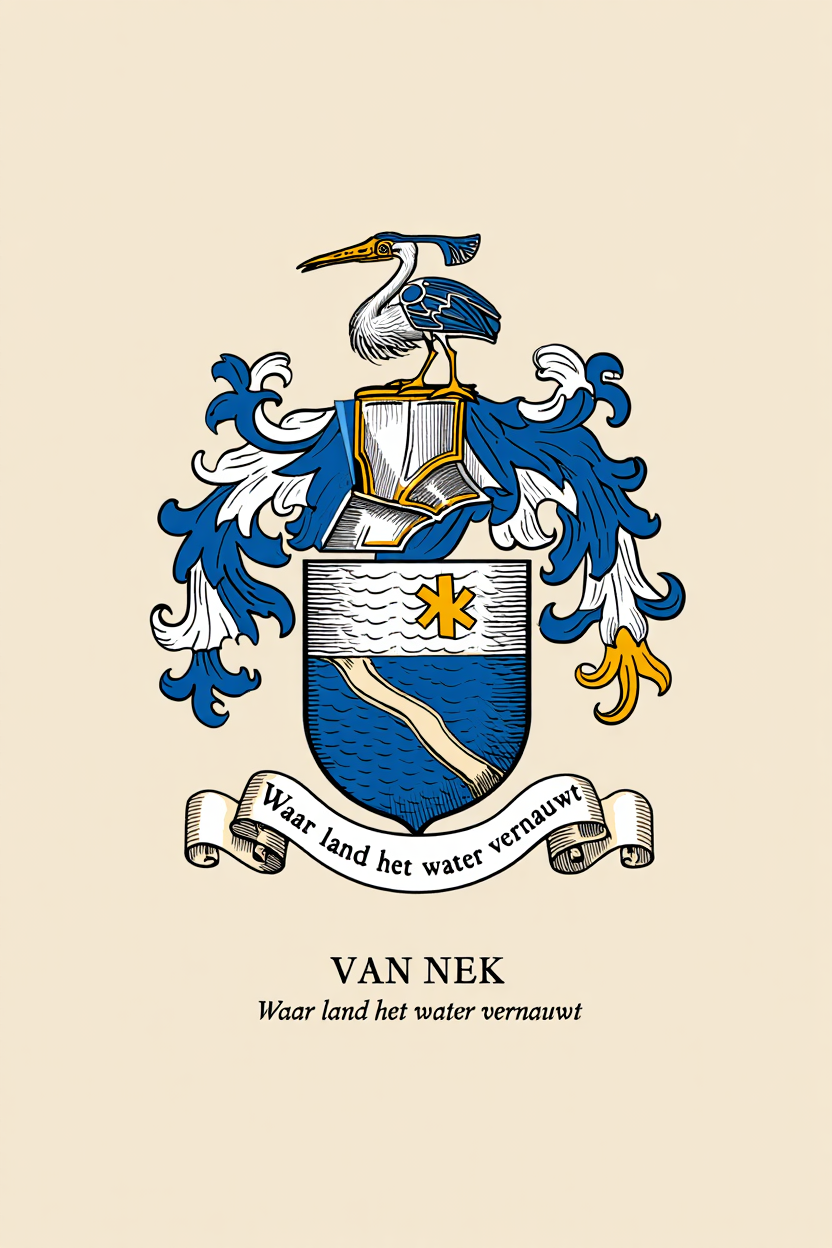 Familiewapen van de achternaam VAN NEK
