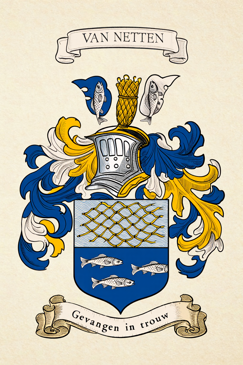 Familiewapen van de achternaam VAN NETTEN