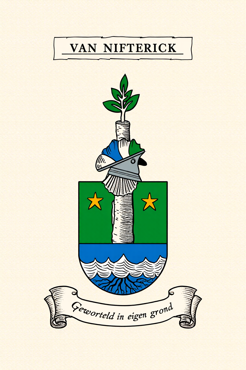Familiewapen van de achternaam VAN NIFTERICK (vergrendeld)