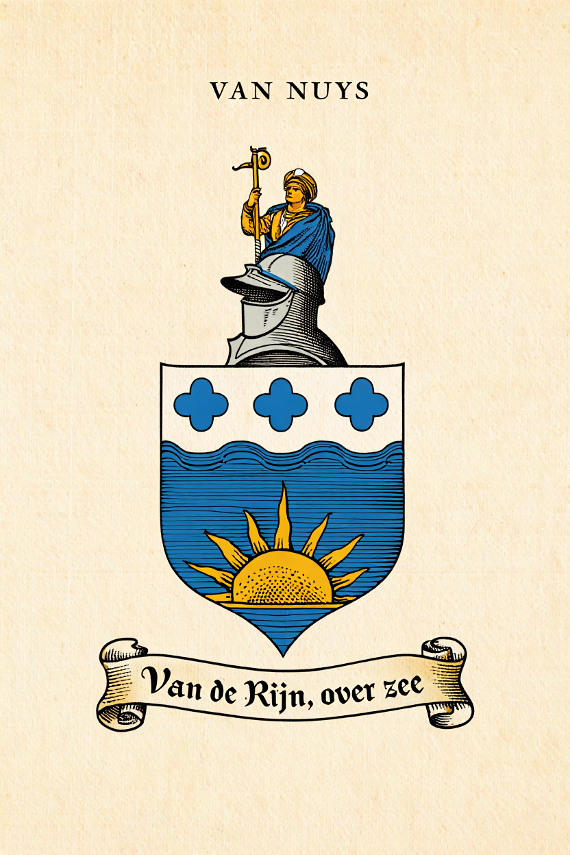 Familiewapen van de achternaam VAN NUYS (vergrendeld)