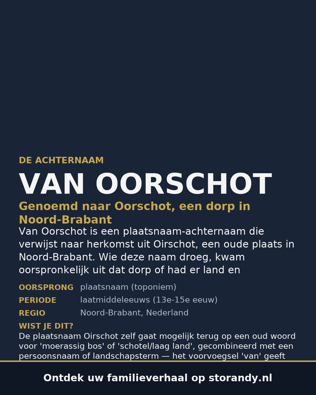 Familiewapen van de achternaam VAN OORSCHOT