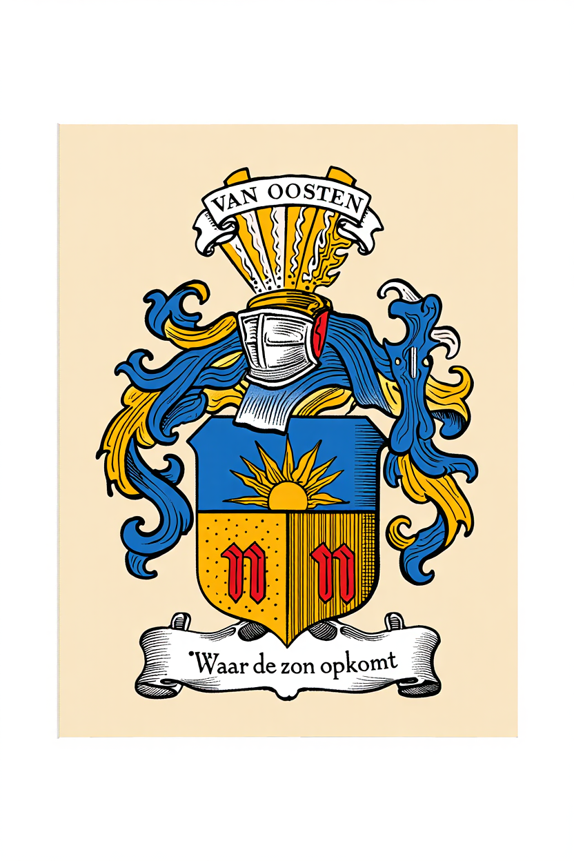 Familiewapen van de achternaam VAN OOSTEN
