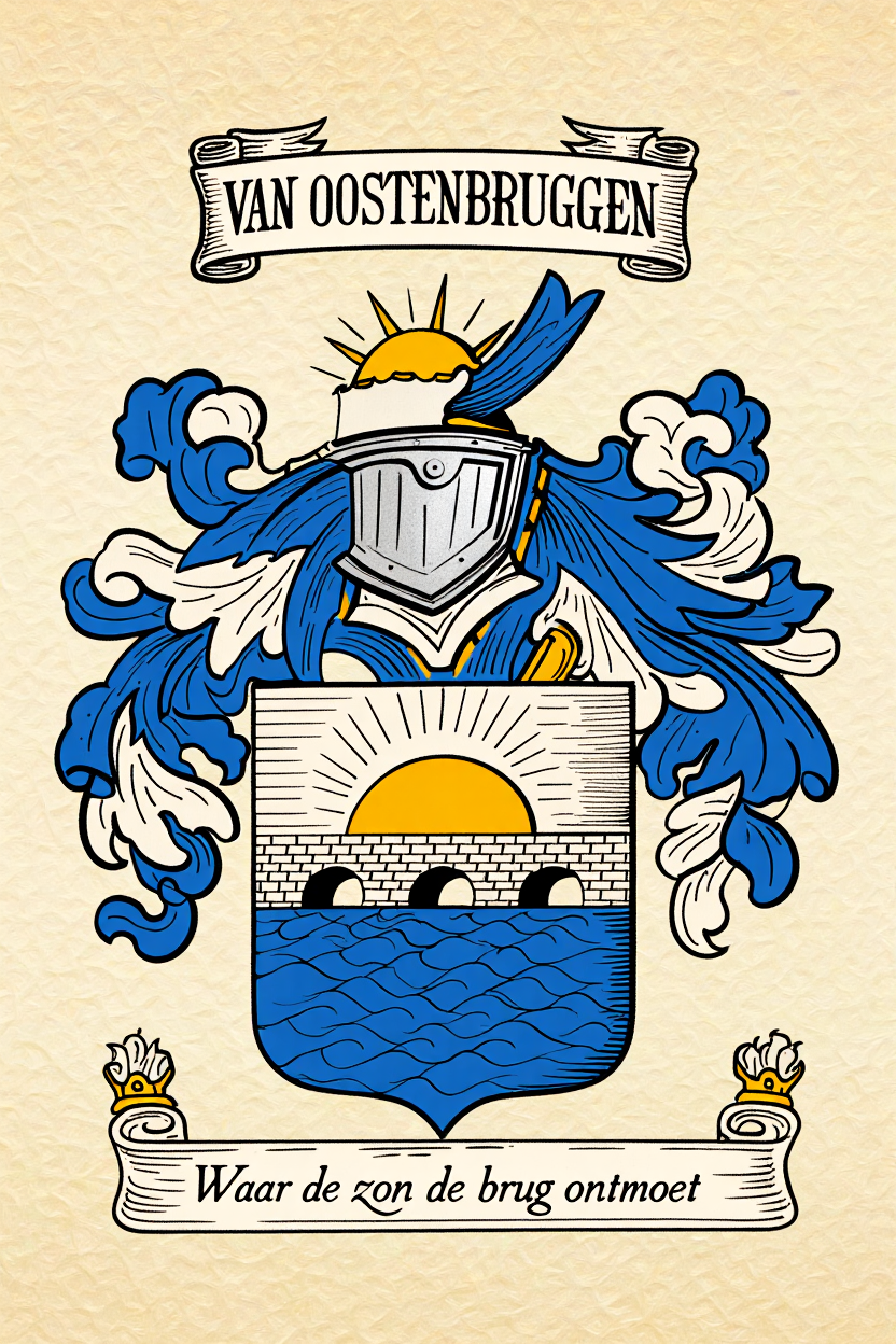 Familiewapen van de achternaam VAN OOSTENBRUGGEN