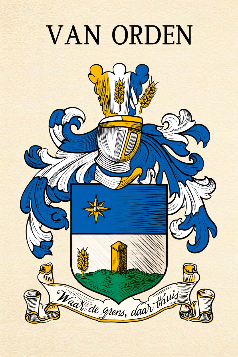Familiewapen van de achternaam VAN ORDEN