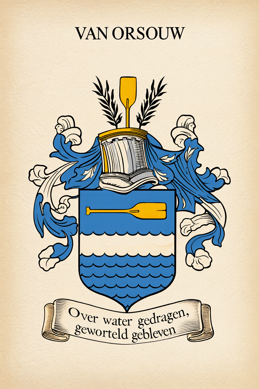 Familiewapen van de achternaam VAN ORSOUW