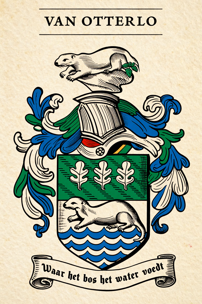 Familiewapen van de achternaam VAN OTTERLO