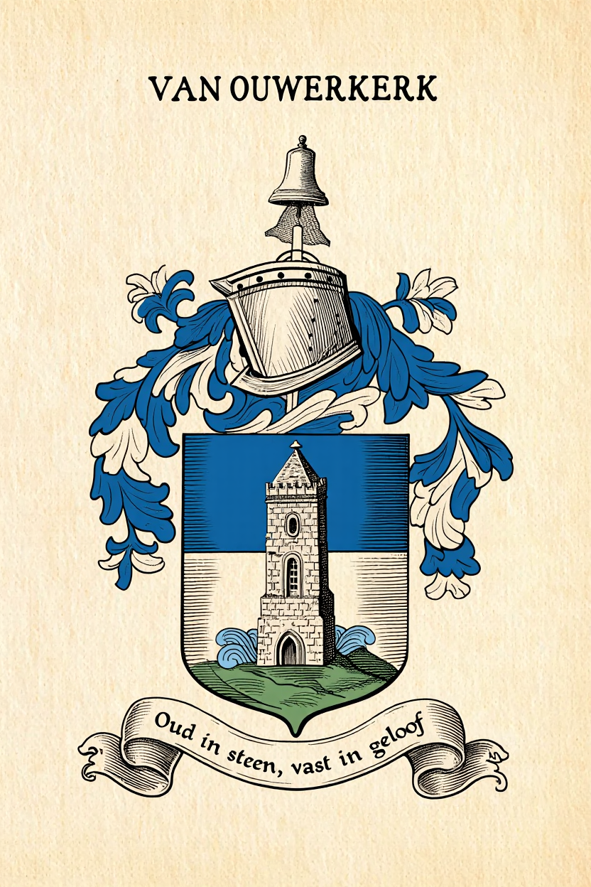 Familiewapen van de achternaam VAN OUWERKERK