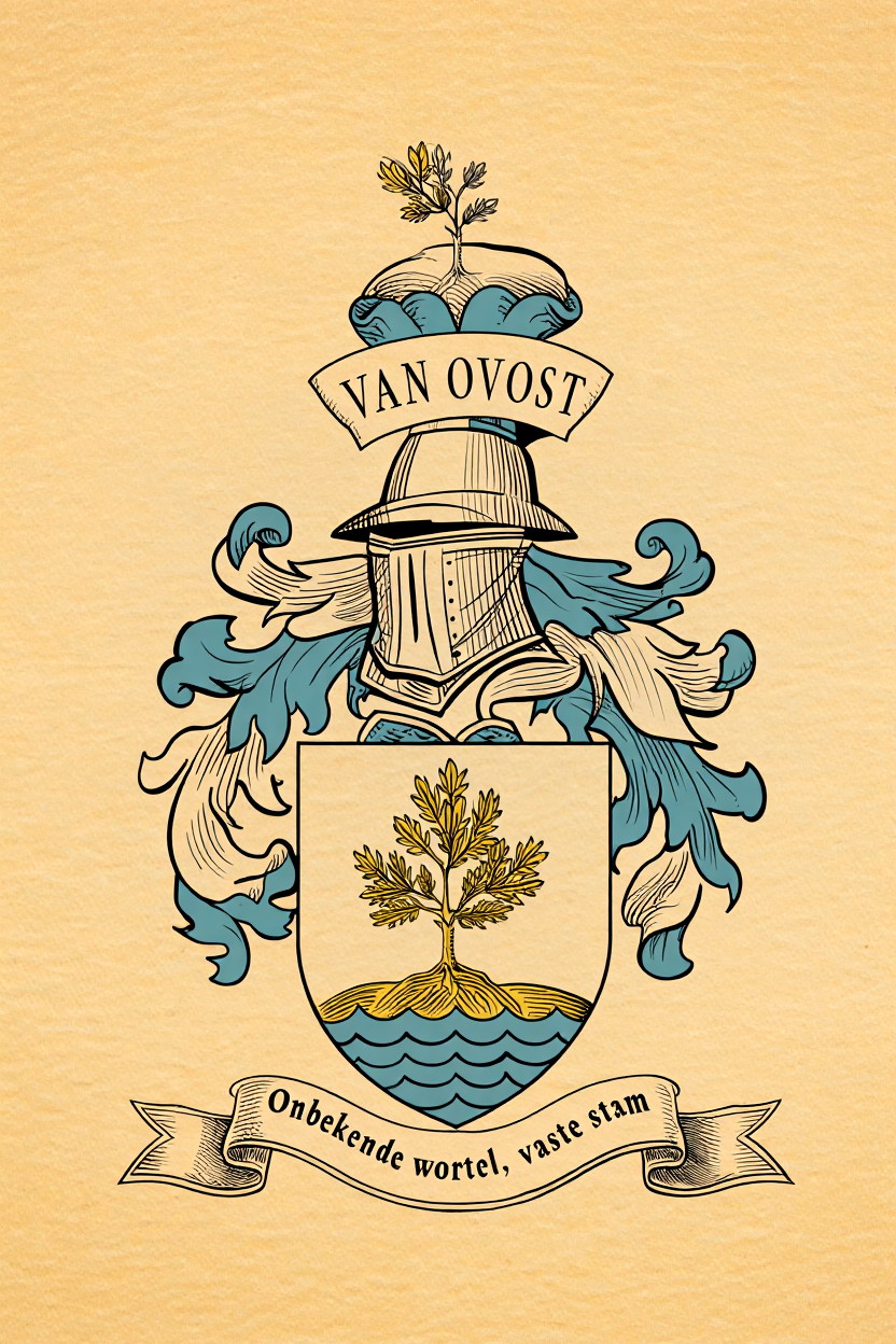 Familiewapen van de achternaam VAN OVOST