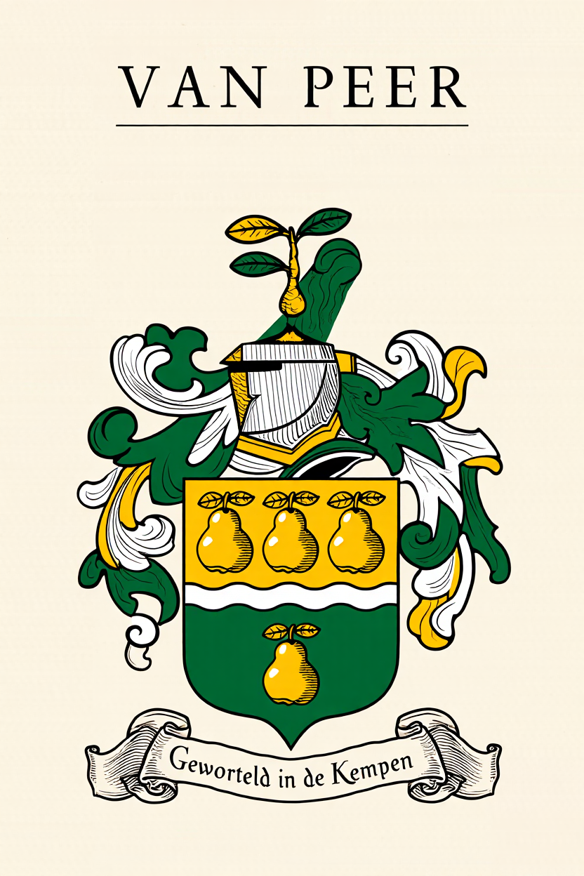 Familiewapen van de achternaam VAN PEER