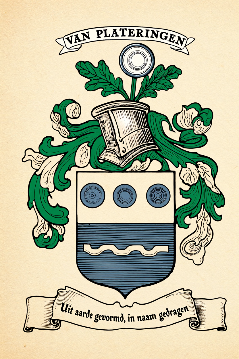 Familiewapen van de achternaam VAN PLATERINGEN