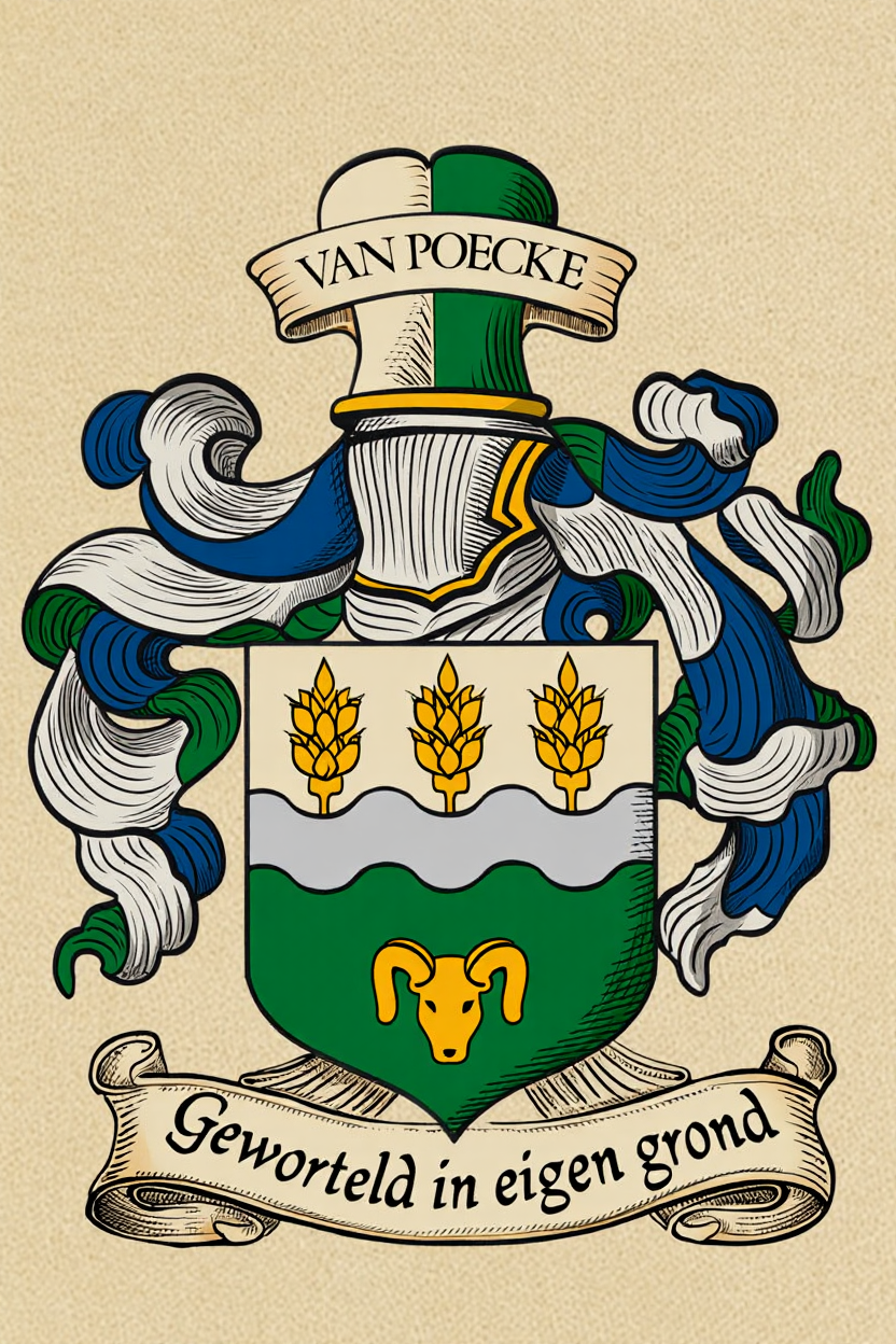 Familiewapen van de achternaam VAN POECKE