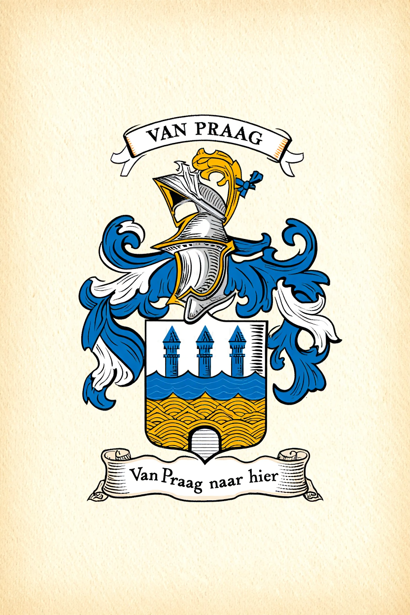 Familiewapen van de achternaam VAN PRAAG