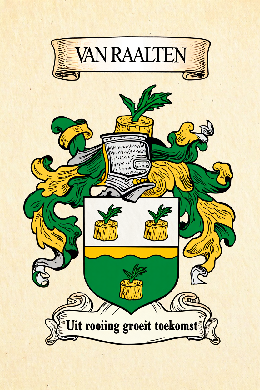 Familiewapen van de achternaam VAN RAALTEN (vergrendeld)