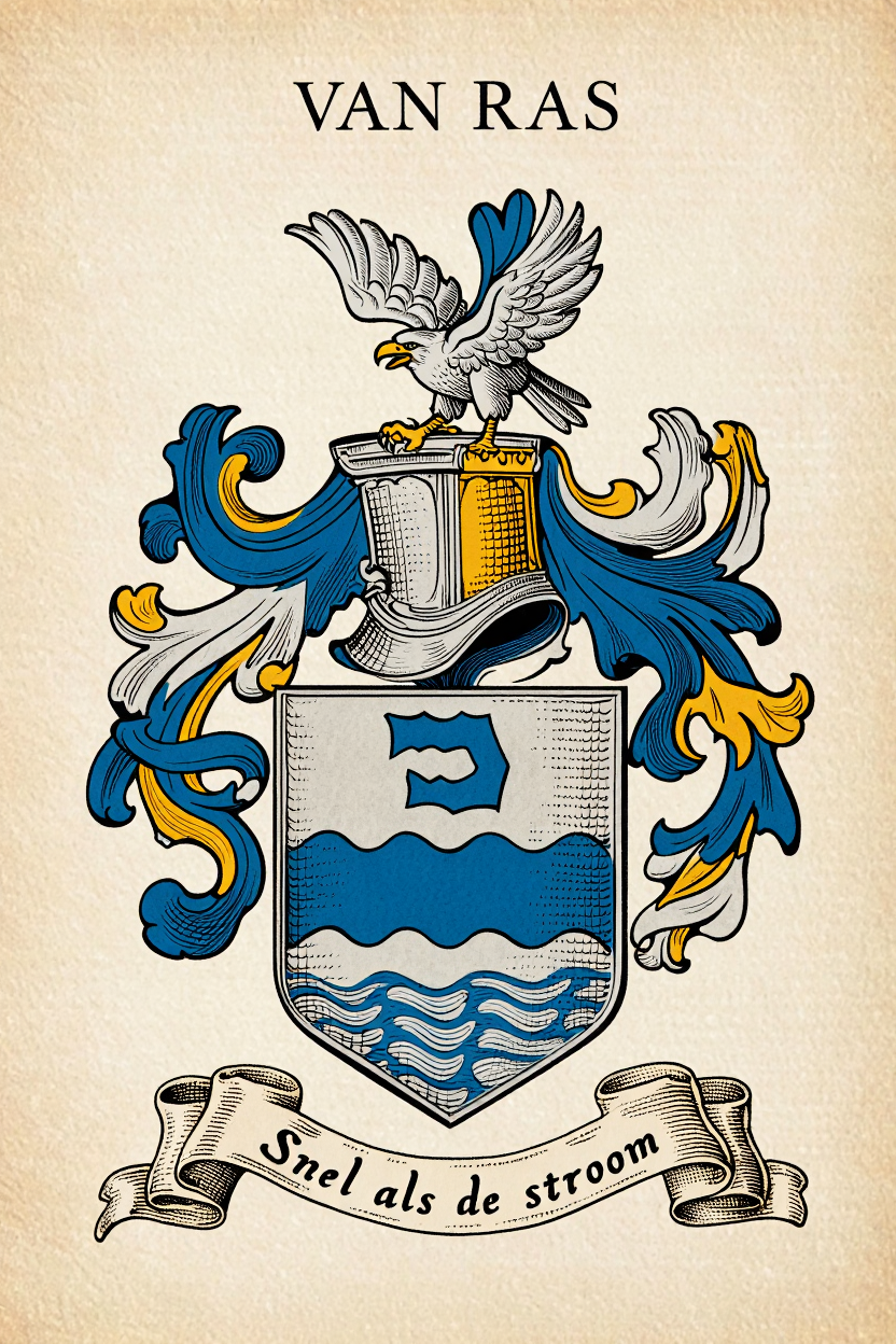 Familiewapen van de achternaam VAN RAS