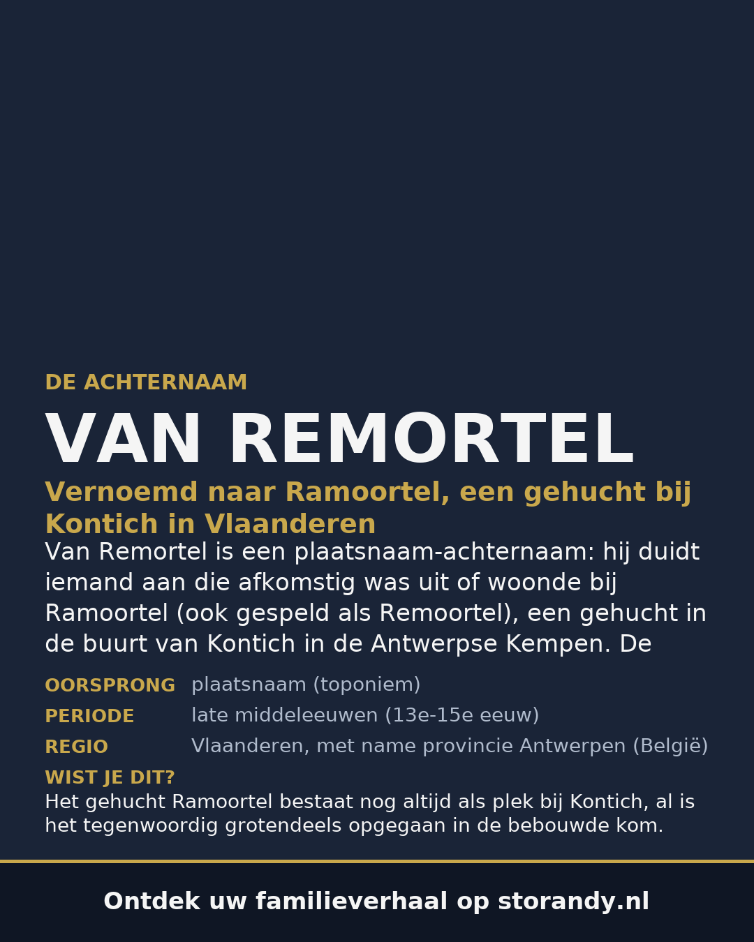 Familiewapen van de achternaam VAN REMORTEL