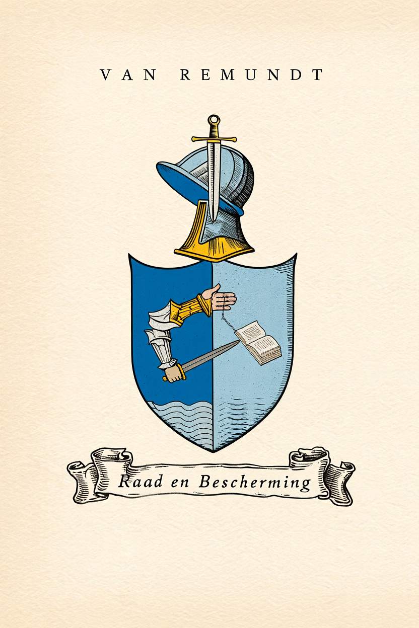 Familiewapen van de achternaam VAN REMUNDT (vergrendeld)
