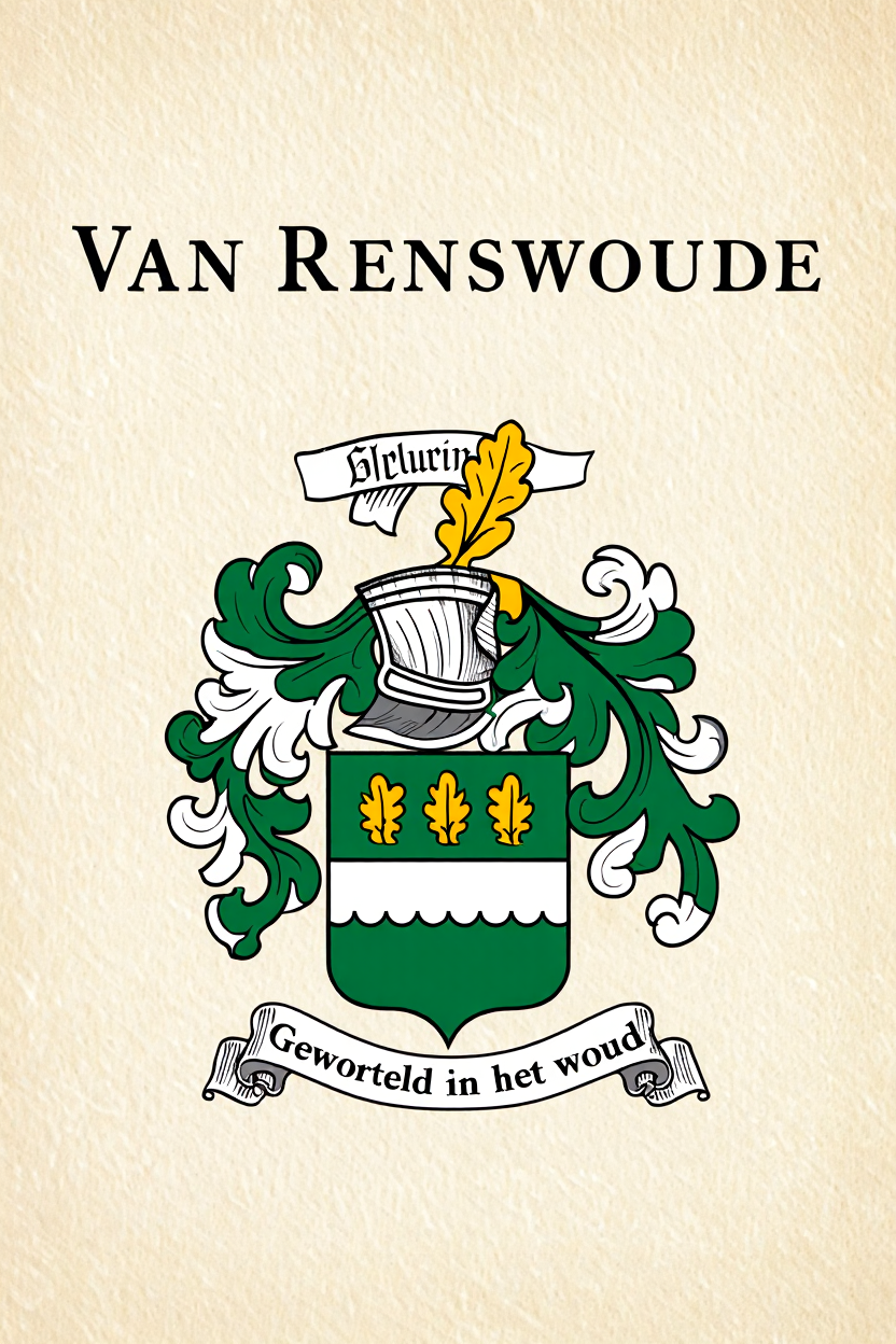 Familiewapen van de achternaam VAN RENSWOUDE