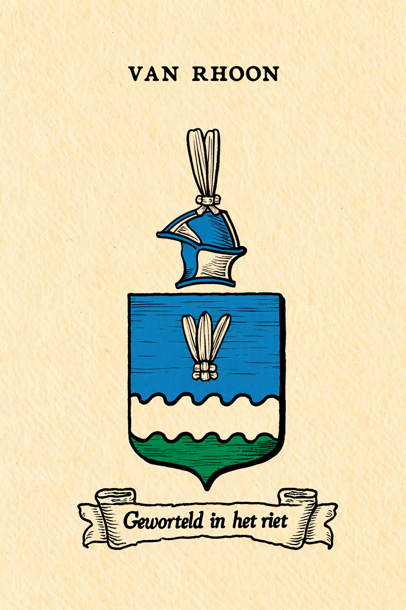 Familiewapen van de achternaam VAN RHOON