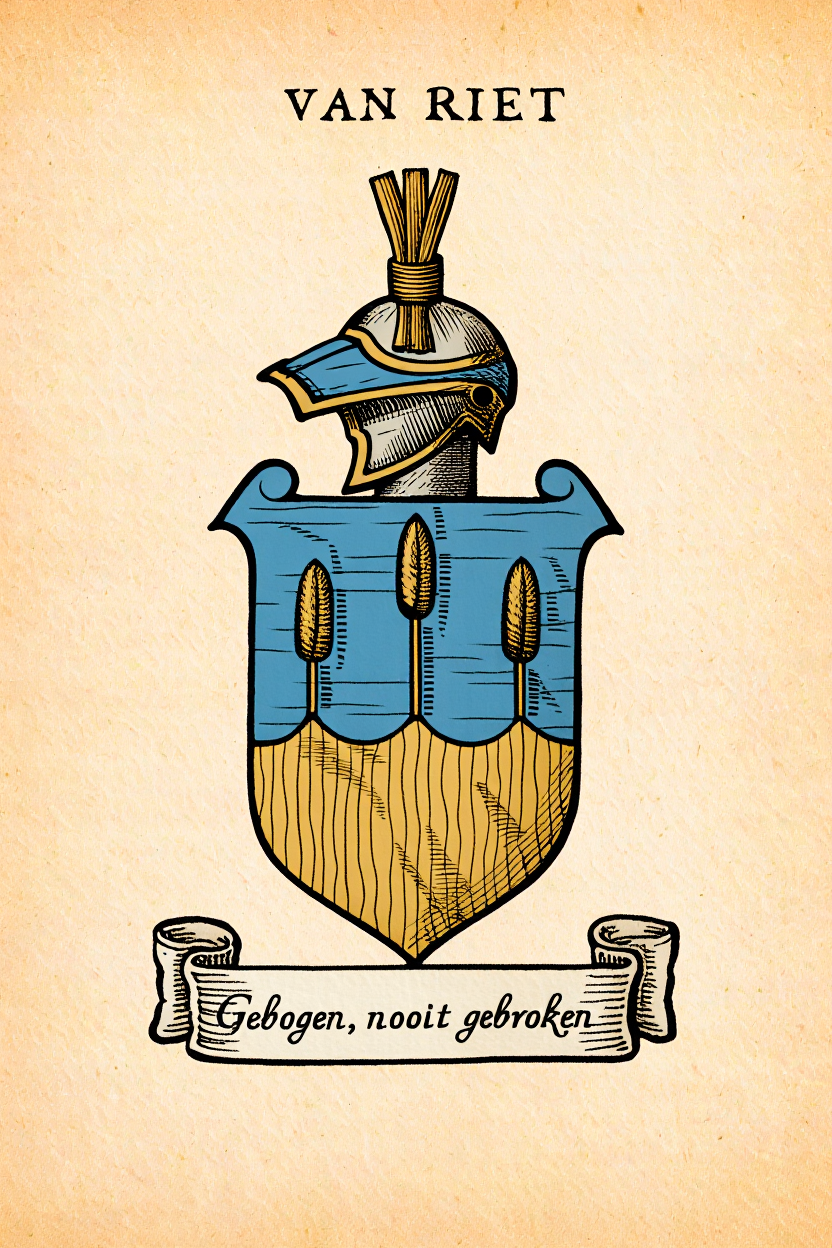 Familiewapen van de achternaam VAN RIET