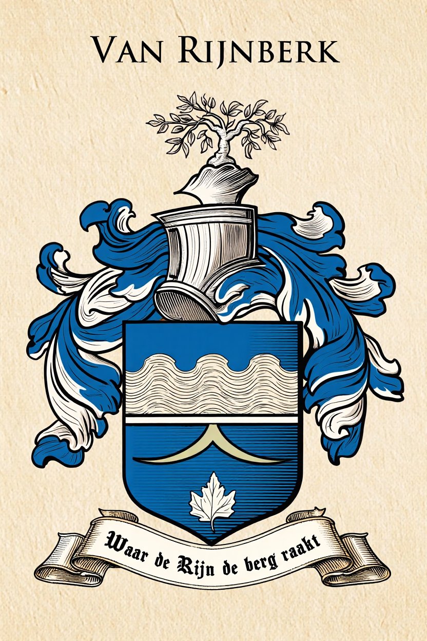Familiewapen van de achternaam VAN RIJNBERK
