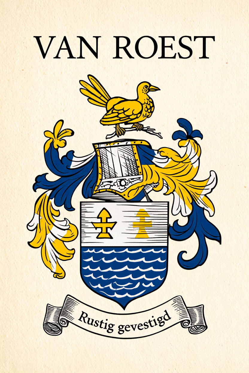 Familiewapen van de achternaam VAN ROEST