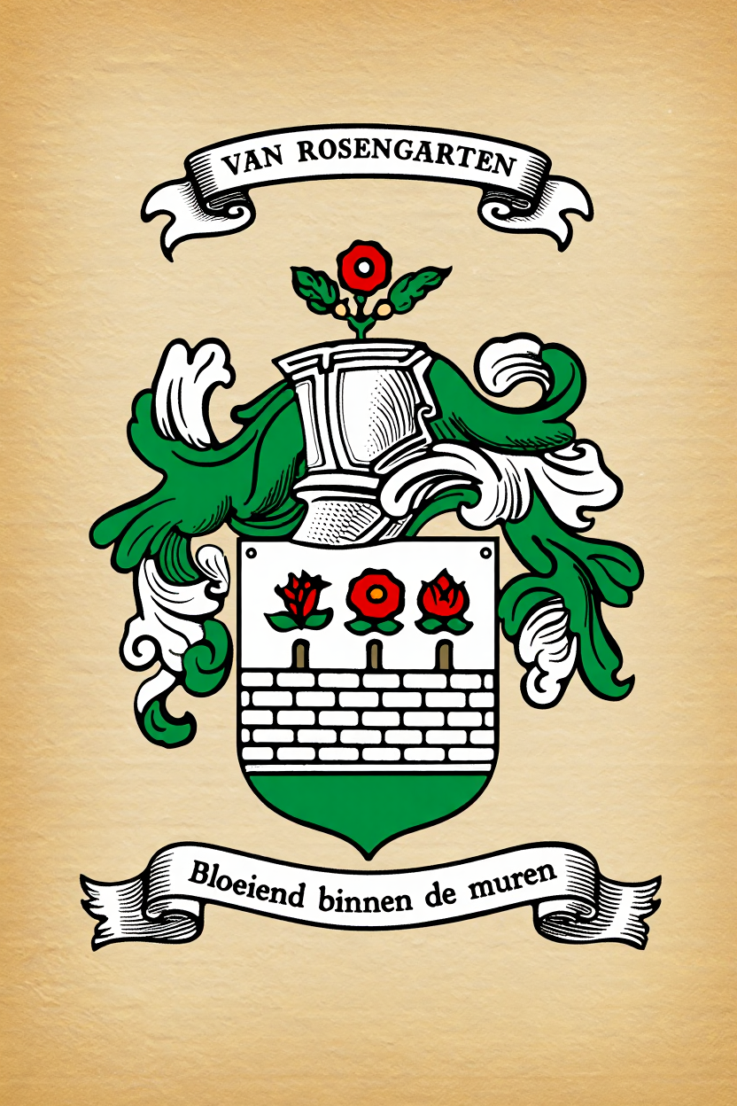Familiewapen van de achternaam VAN ROSENGARTEN