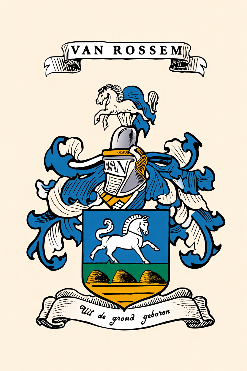 Familiewapen van de achternaam VAN ROSSEM