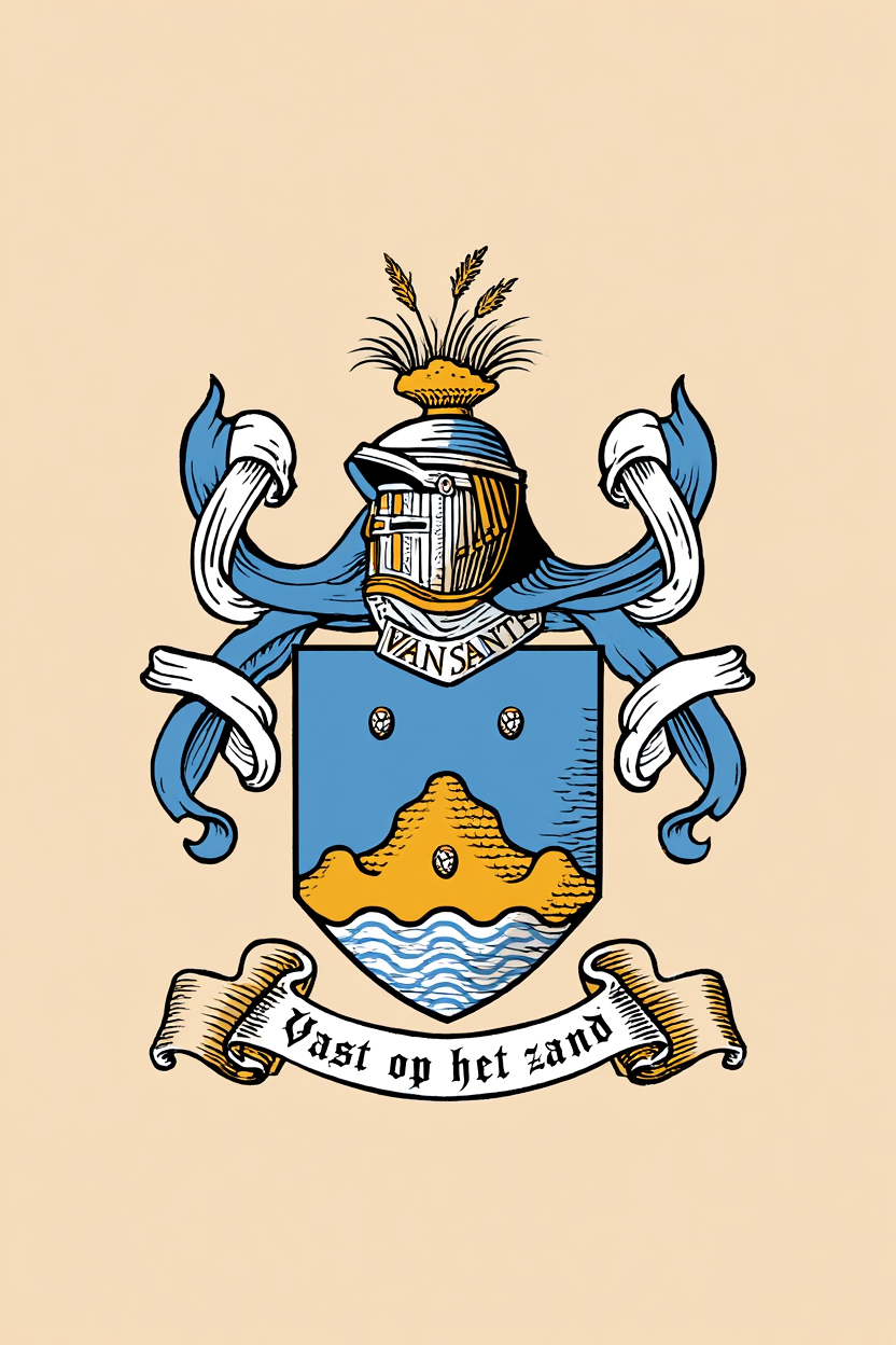 Familiewapen van de achternaam VAN SANTE (vergrendeld)