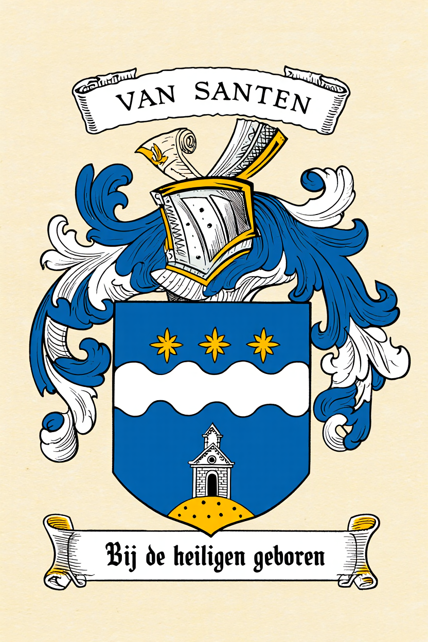 Familiewapen van de achternaam VAN SANTEN