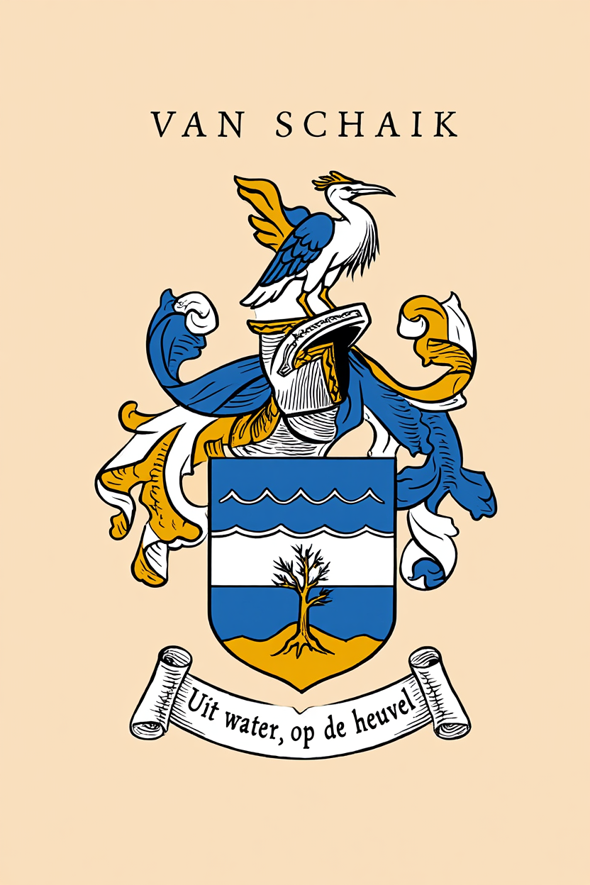 Familiewapen van de achternaam VAN SCHAIK