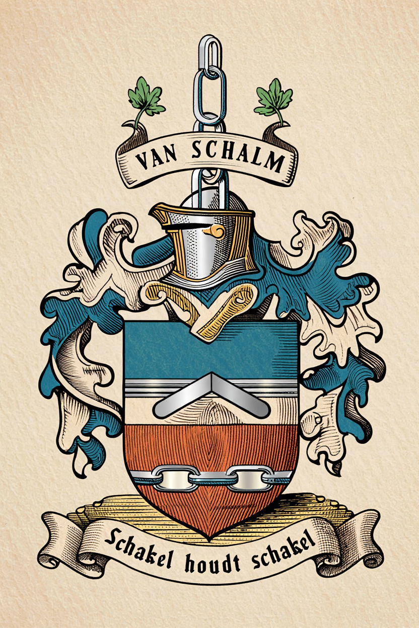 Familiewapen van de achternaam VAN SCHALM