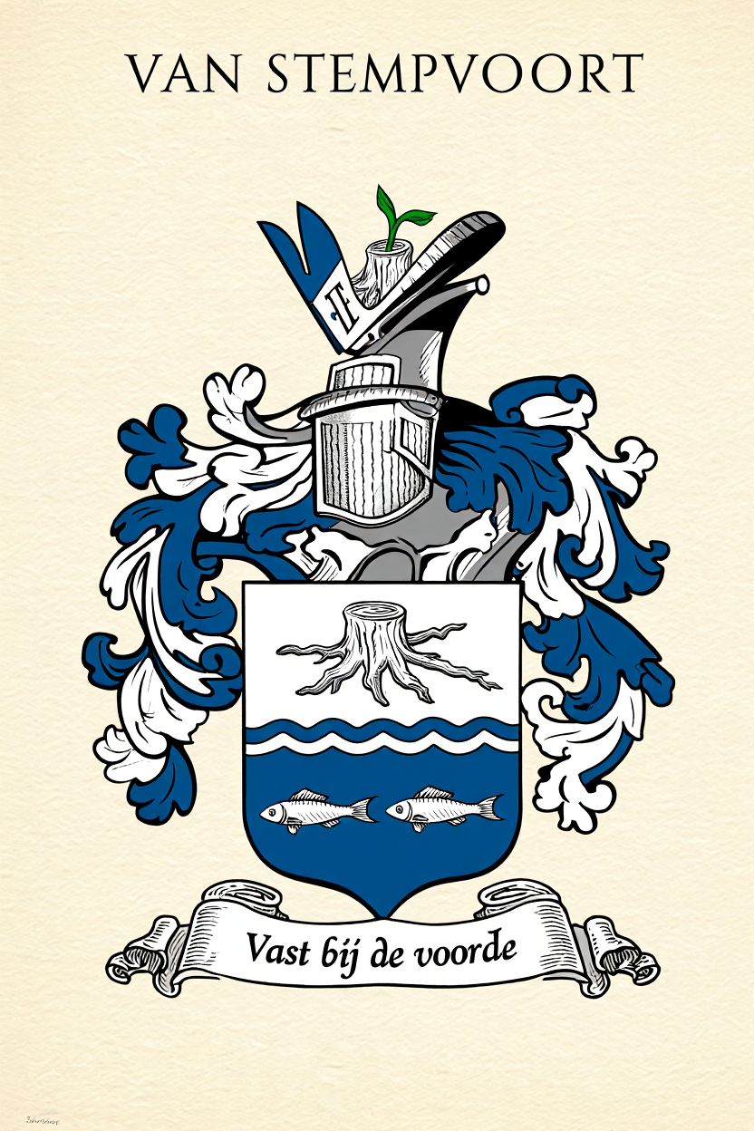 Familiewapen van de achternaam VAN STEMPVOORT
