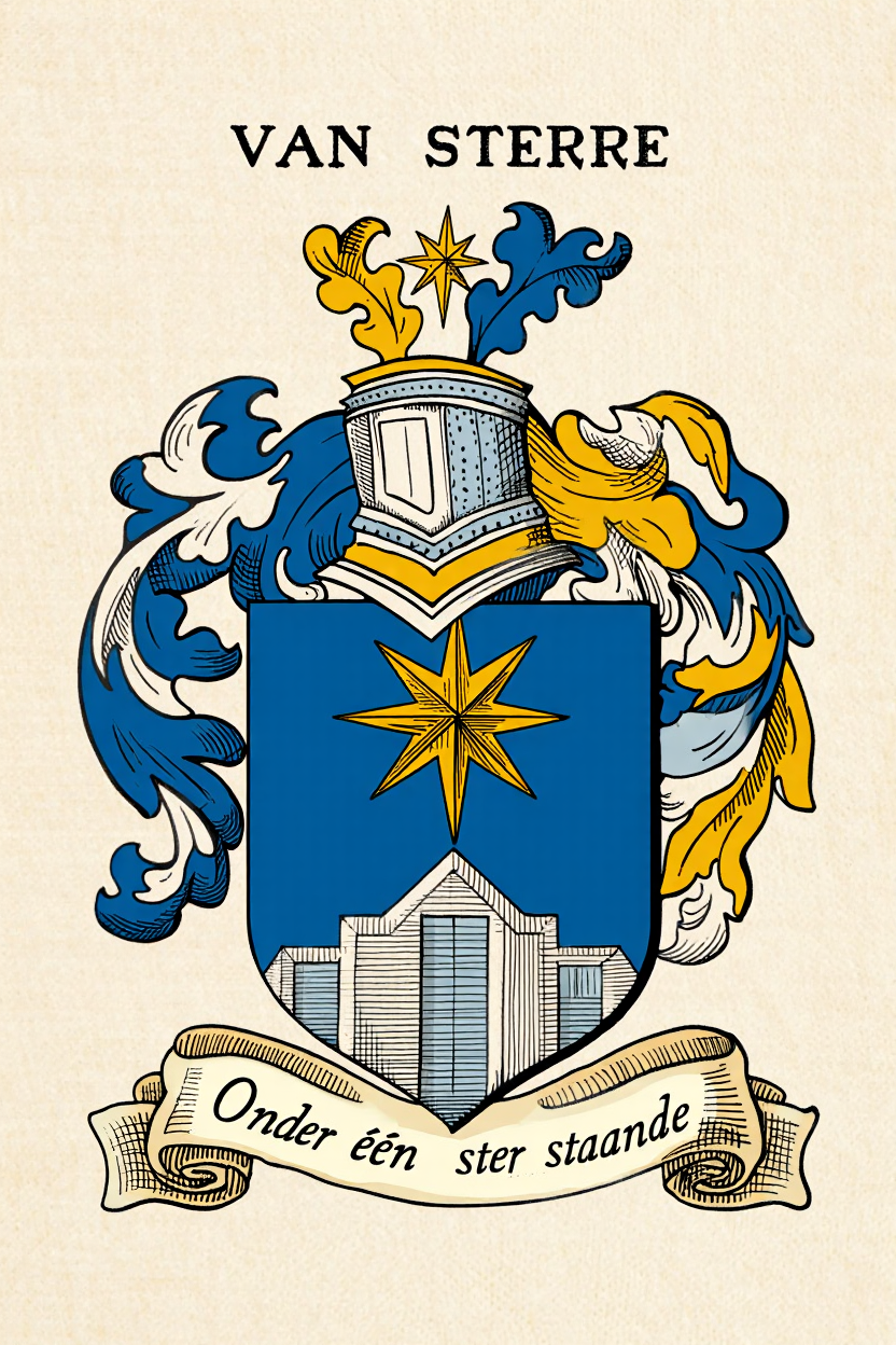 Familiewapen van de achternaam VAN STERRE