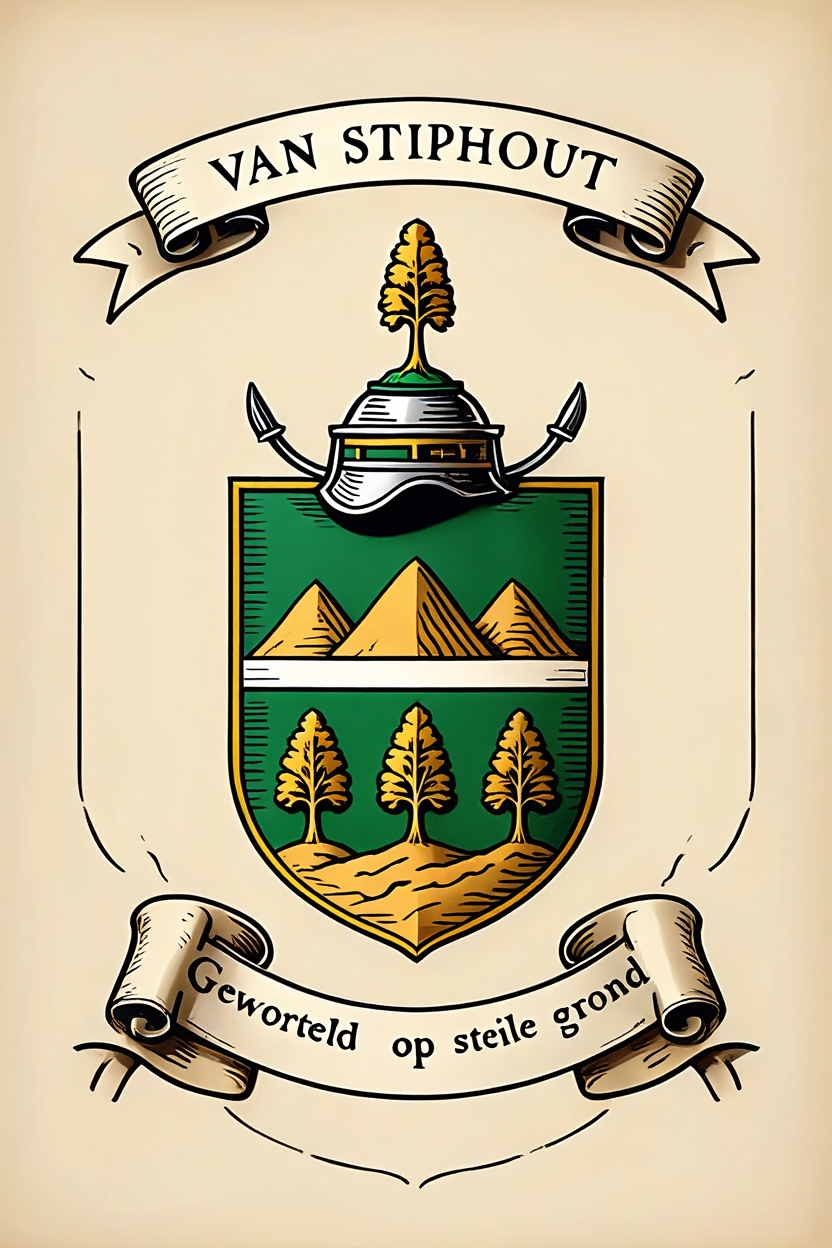 Familiewapen van de achternaam VAN STIPHOUT