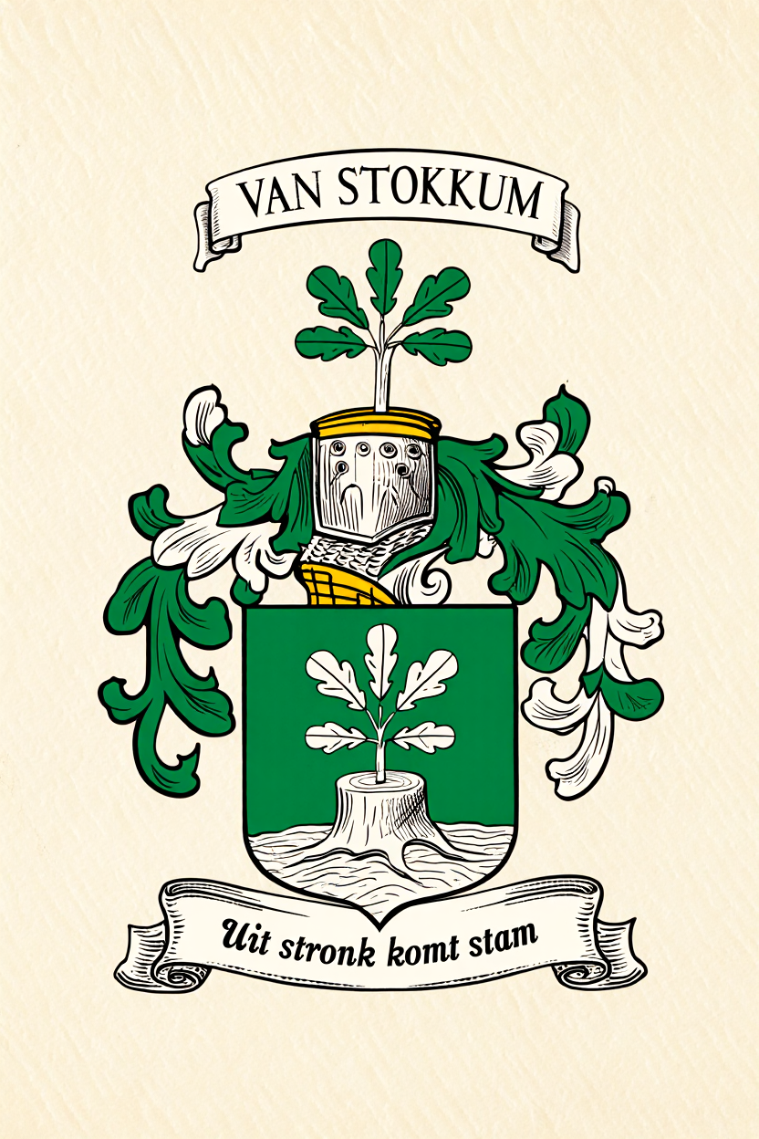 Familiewapen van de achternaam VAN STOKKUM