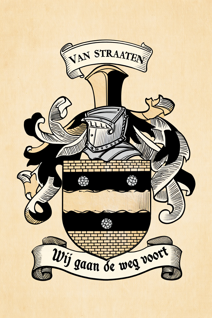 Familiewapen van de achternaam VAN STRAATEN
