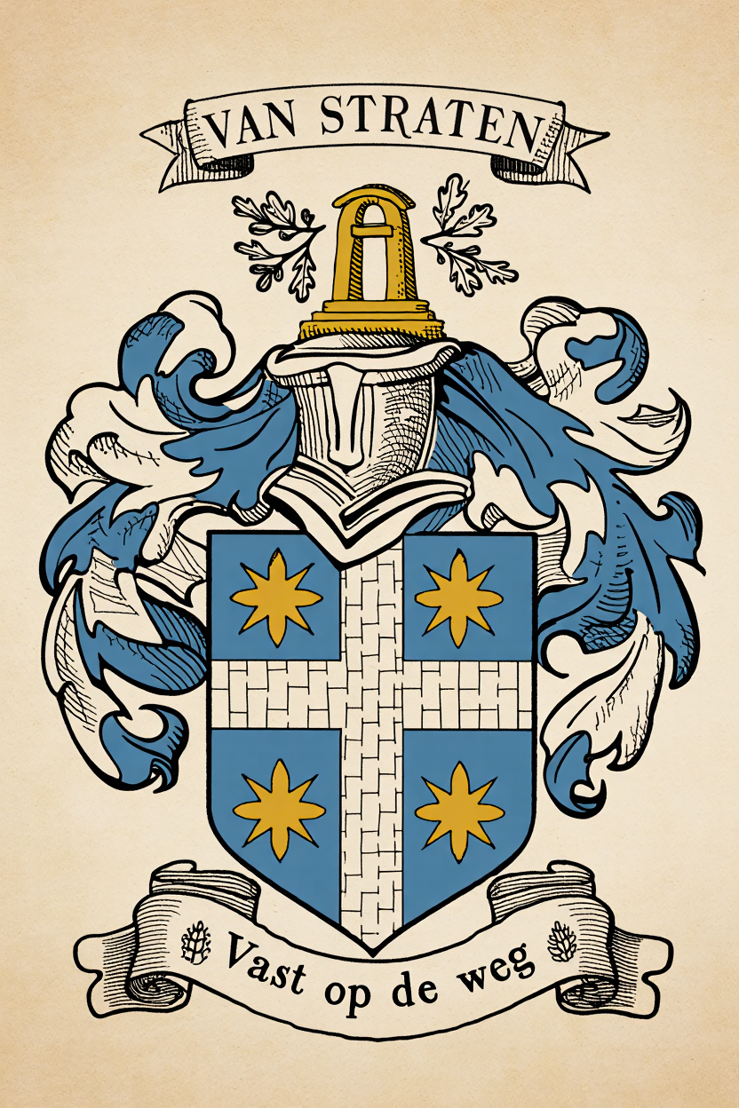 Familiewapen van de achternaam VAN STRATEN