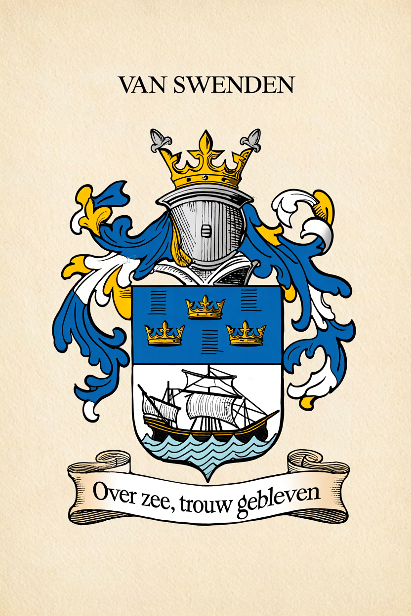 Familiewapen van de achternaam VAN SWENDEN