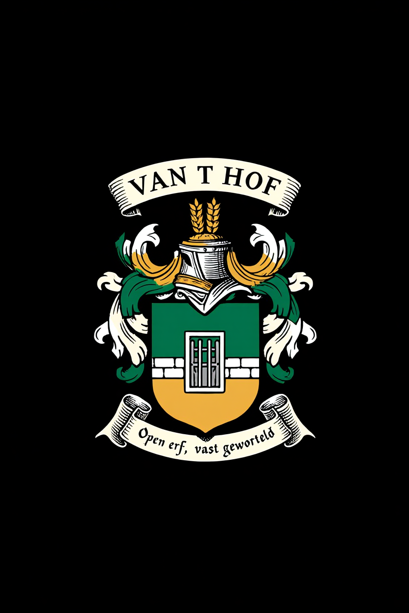 Familiewapen van de achternaam VAN T HOF