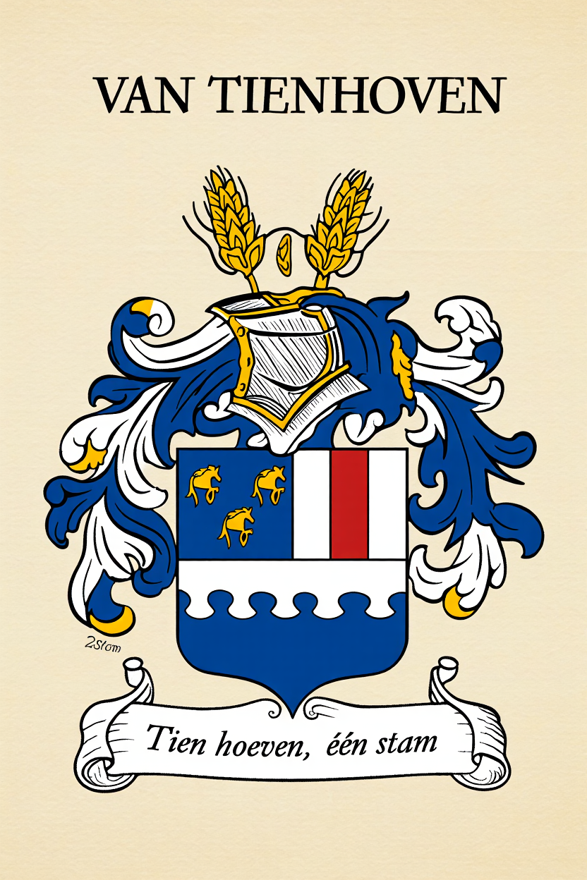 Familiewapen van de achternaam VAN TIENHOVEN