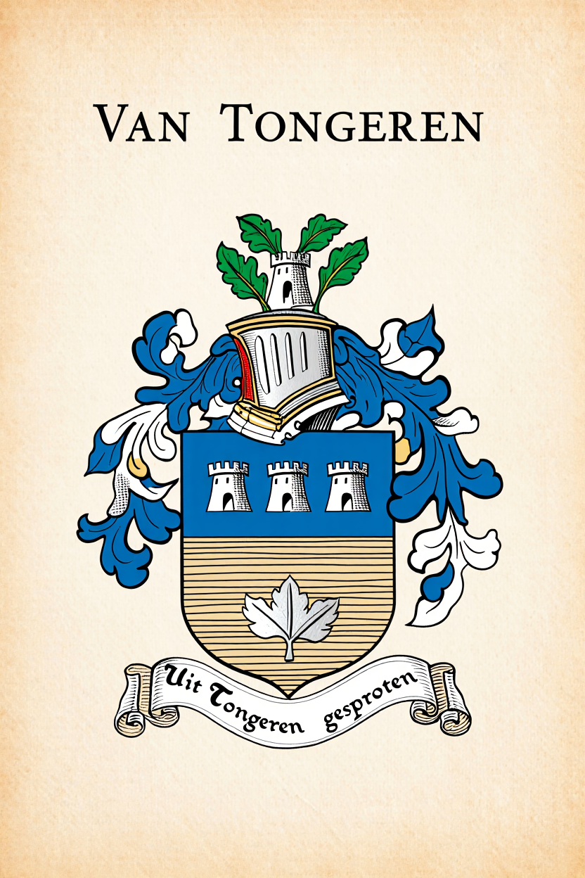 Familiewapen van de achternaam VAN TONGEREN