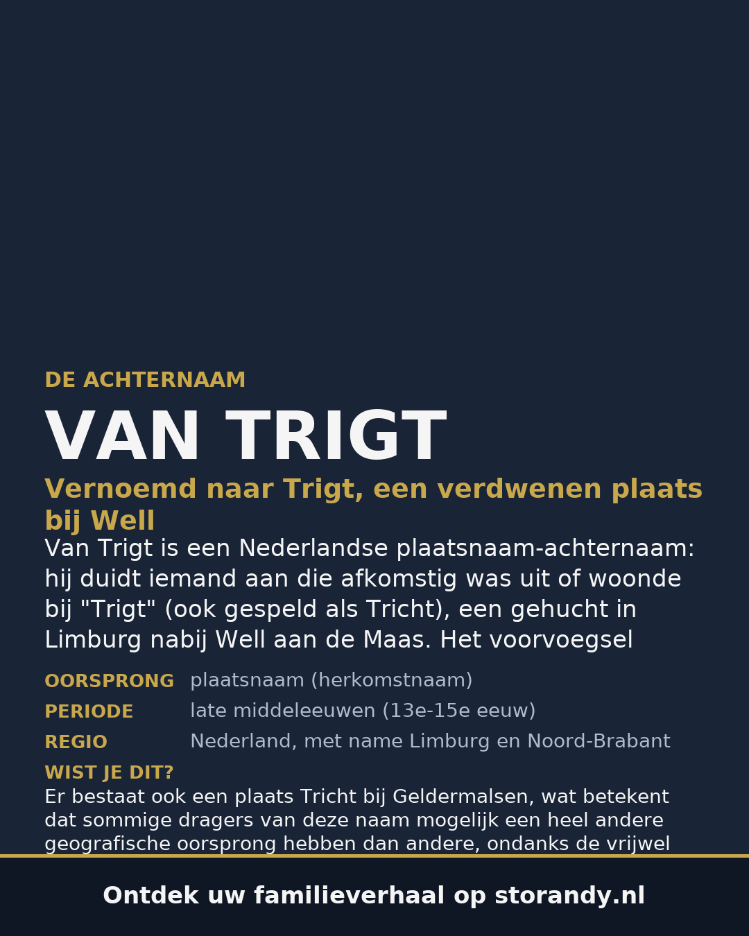 Familiewapen van de achternaam VAN TRIGT