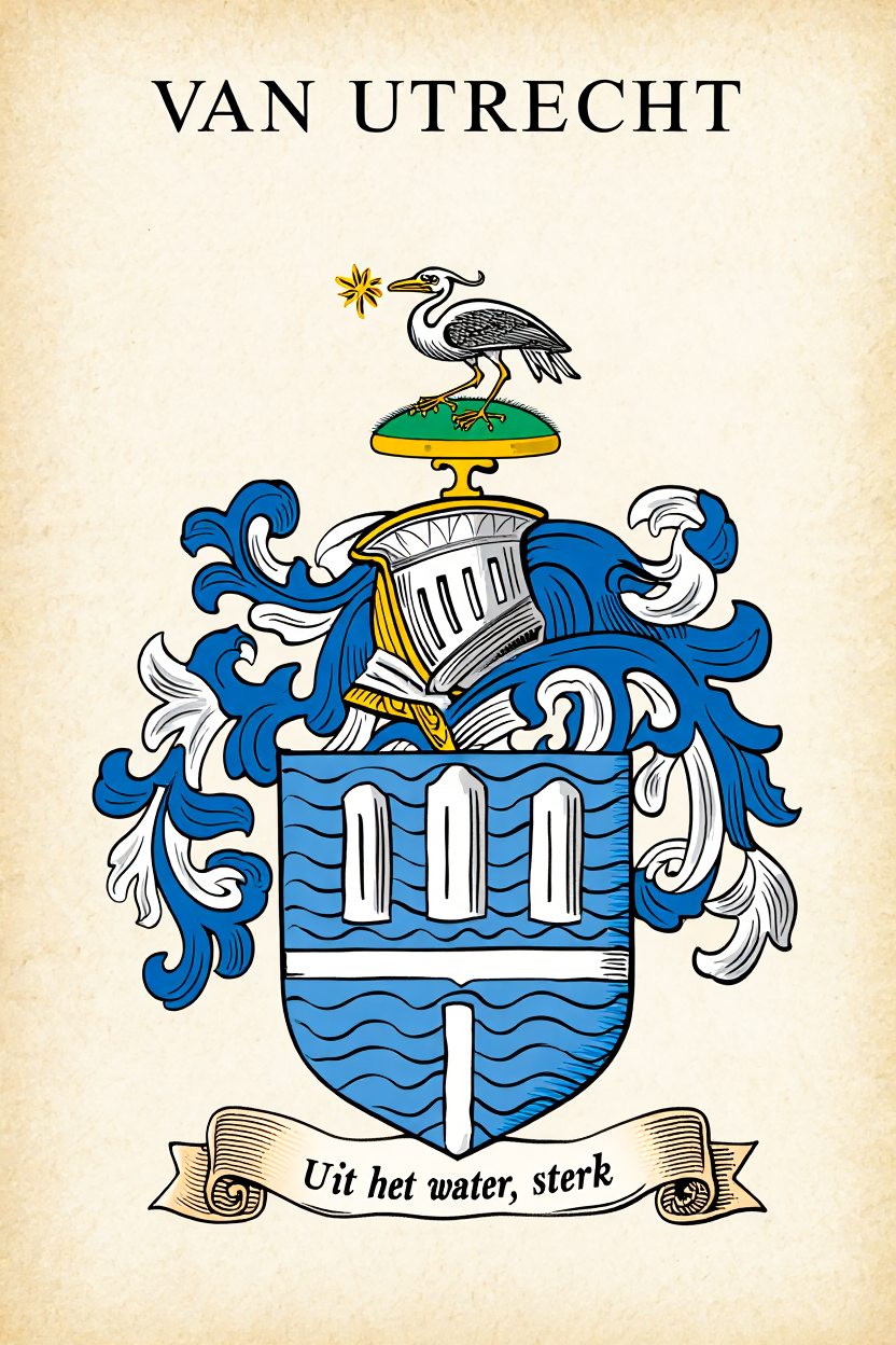 Familiewapen van de achternaam VAN UTRECHT