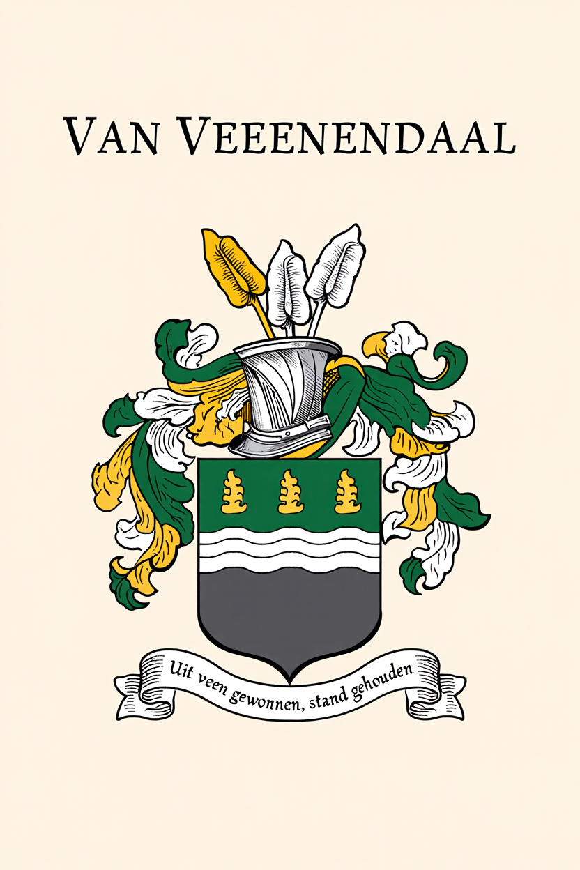 Familiewapen van de achternaam VAN VEEENENDAAL