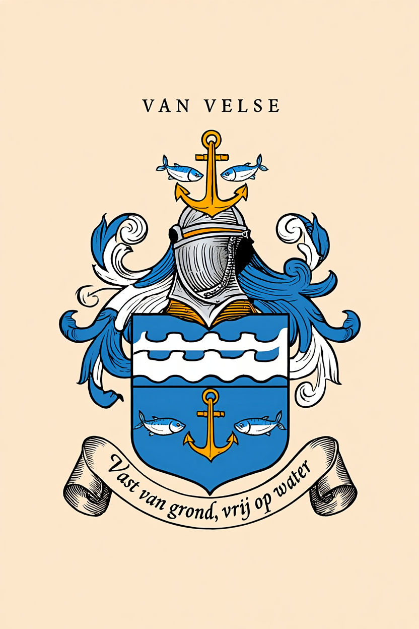 Familiewapen van de achternaam VAN VELSE