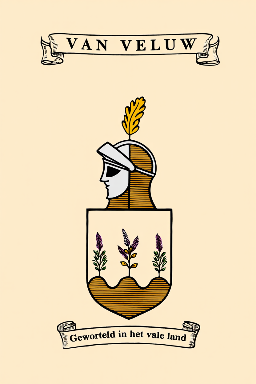 Familiewapen van de achternaam VAN VELUW