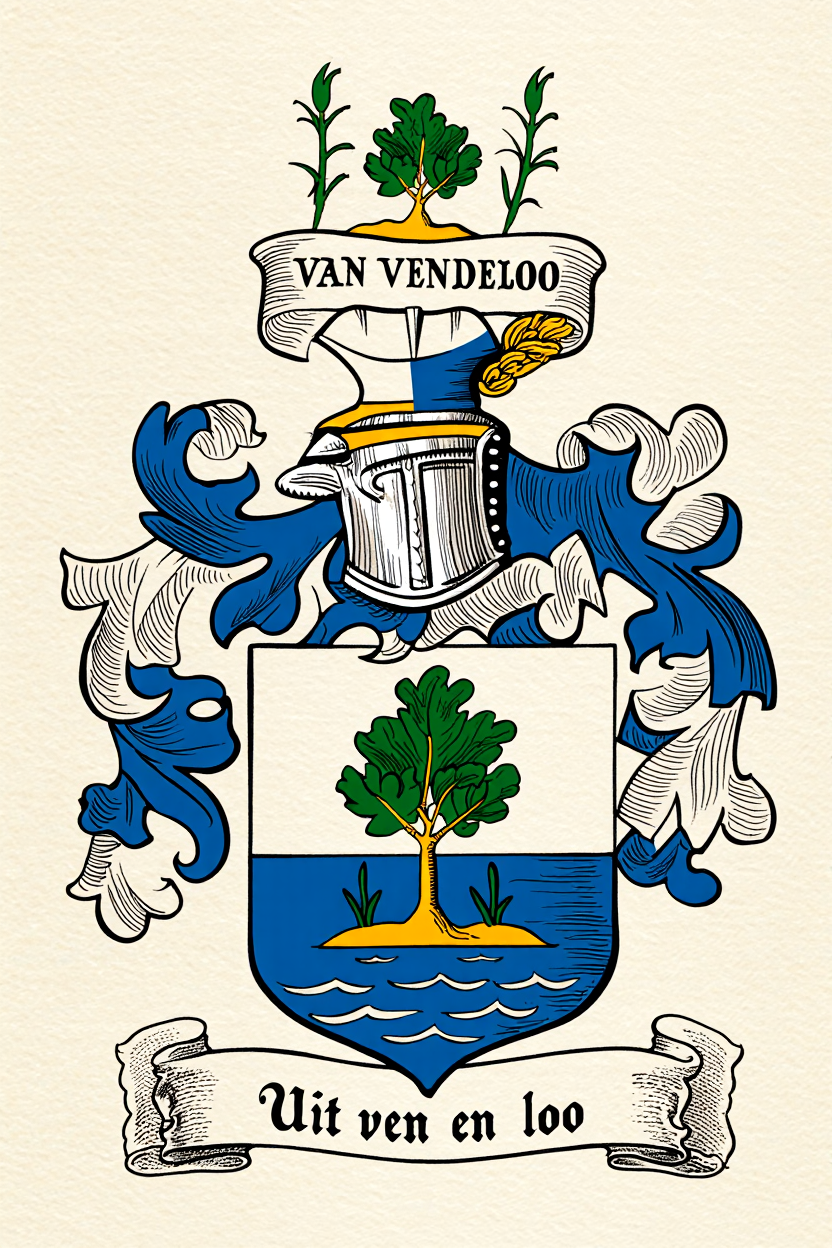 Familiewapen van de achternaam VAN VENDELOO