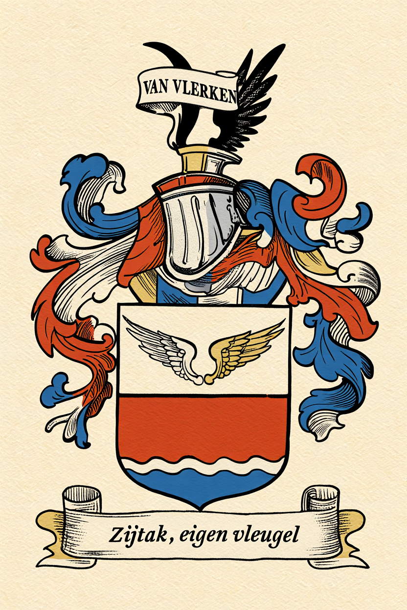 Familiewapen van de achternaam VAN VLERKEN